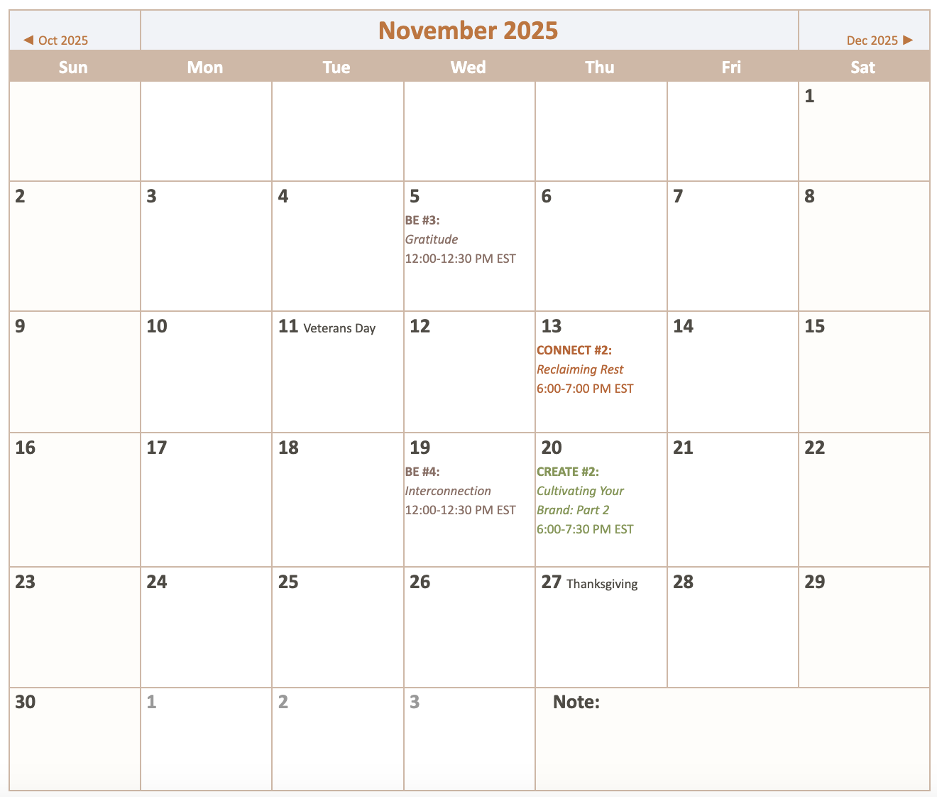November 2025